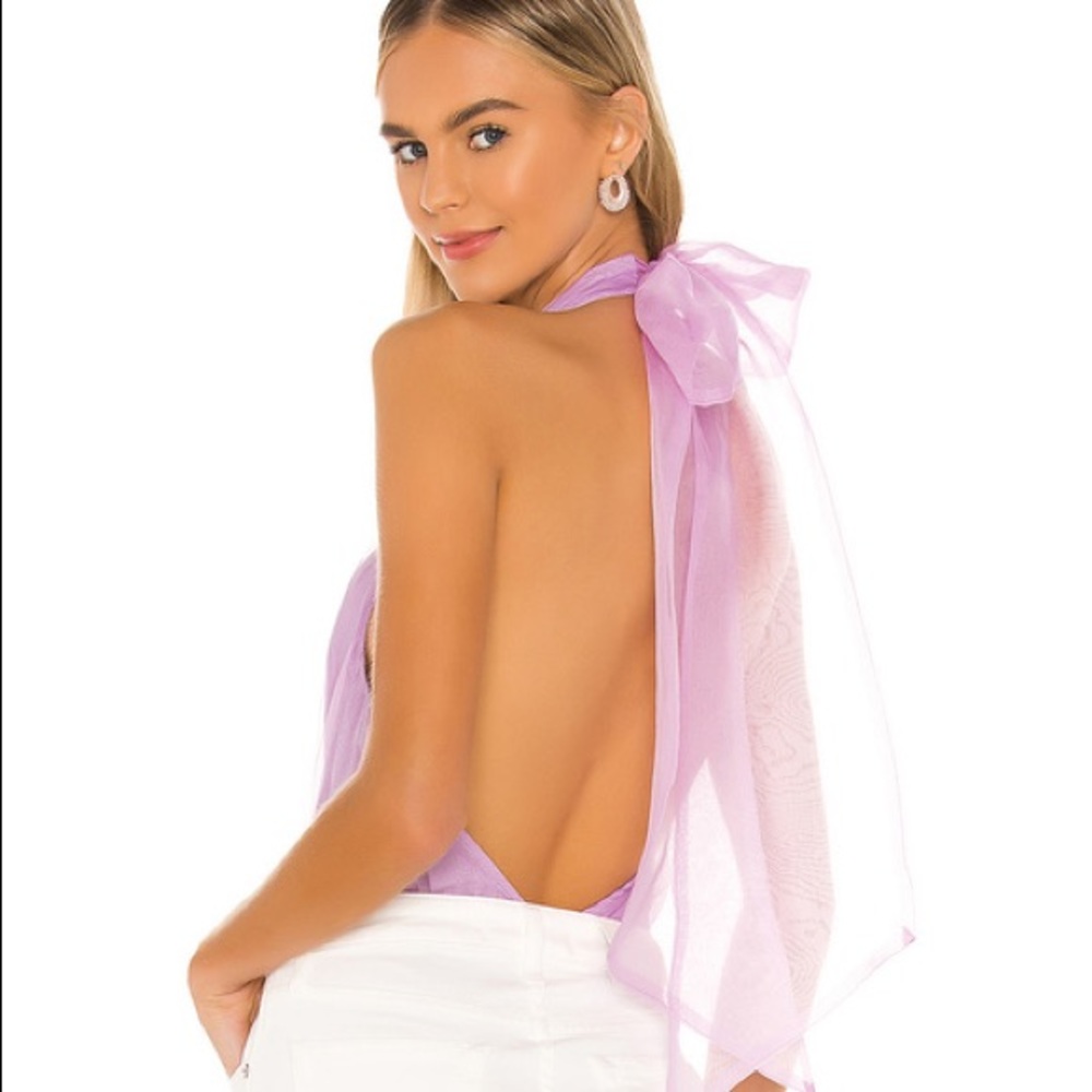 Lovers + Friends Darling Bodysuit in Lilac XXS